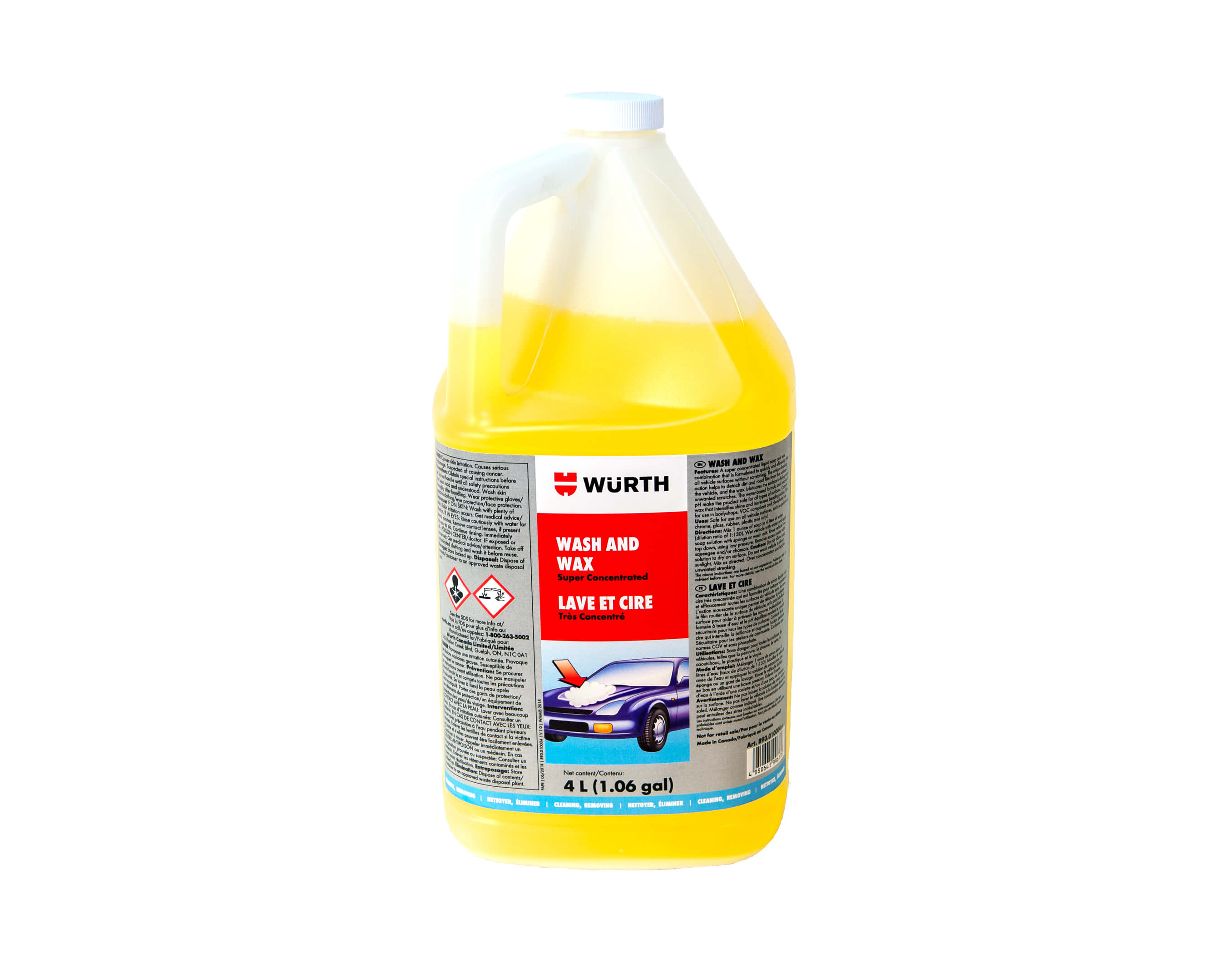 WASH & WAX CONCENTRATE 4L
